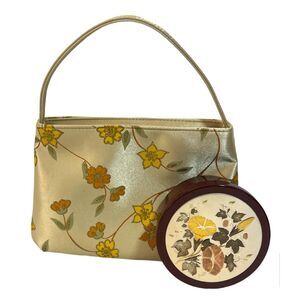 RARE 1986 Avon IMARI Treasure Caché & Matching Silk-like Evening Handbag - NIB